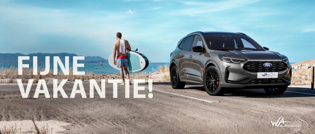 Autovakantie - Tips autoreis - Ford Kuga - zomer - vakantie - subboard - Waasland Automotive